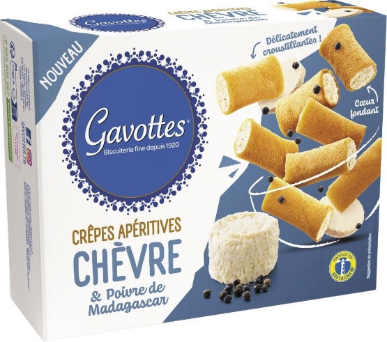 Gavottes Mini Crepes Goat’s Cheese & Pepper