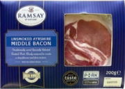 ## Ramsay - Unsmoked Ayrshire Middle Bacon (10 x 200g)
