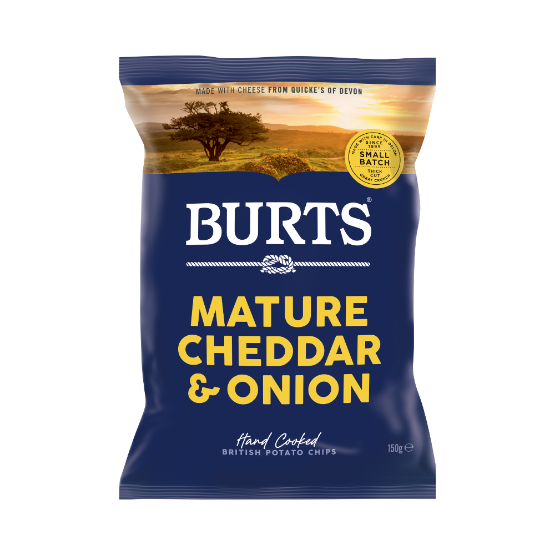 Burts Mature Cheddar and Spring Onion Crisps