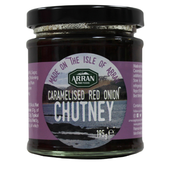 Arran Fine Foods - Caramelised Red Onion Chutney (6 x 195g)