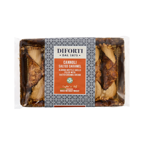 Diforti Gluten Free Sicilian Cannoli Salted Caramel