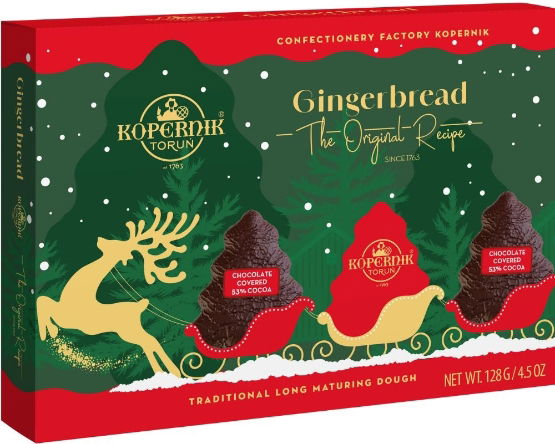 Kopernik Chocolate Covered Gingerbread Christmas Trees