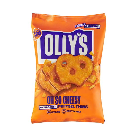 Olly's- Oh So Cheesy Pretzel Thins (7 x 140g)