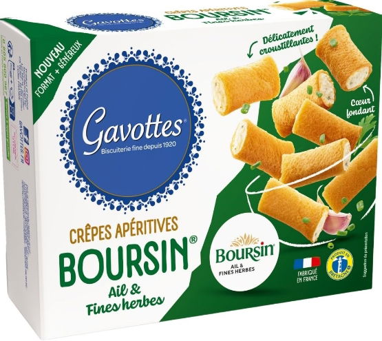 Gavottes Mini Crepes Boursin (Garlic & Herb)