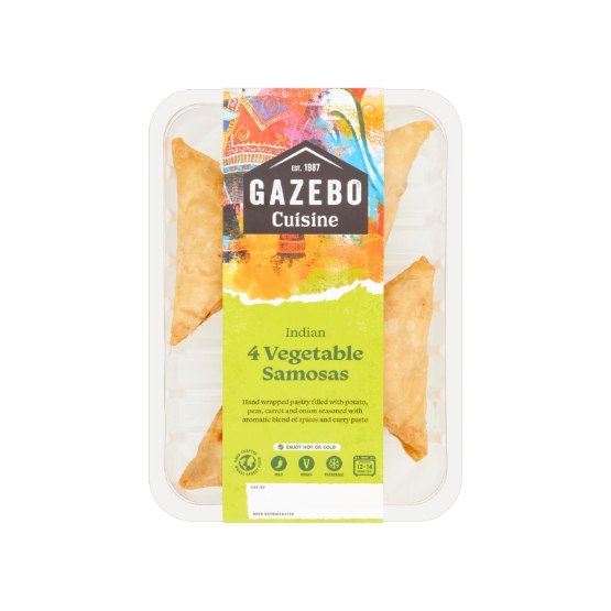 ## Gazebo - Vegetable Samosas (4pck) (6 x 160g)