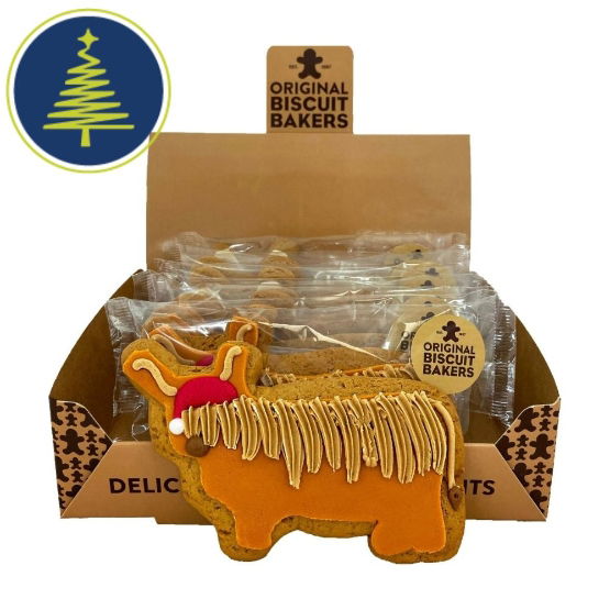 Original Biscuit Bakers - Christmas Highland Cow (12 x 70g)