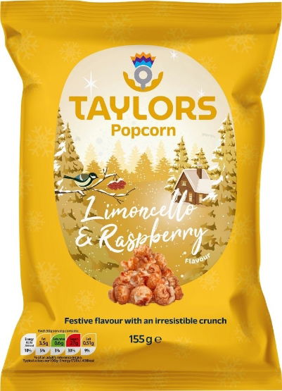 Taylors Snacks Limoncello & Raspberry Popcorn