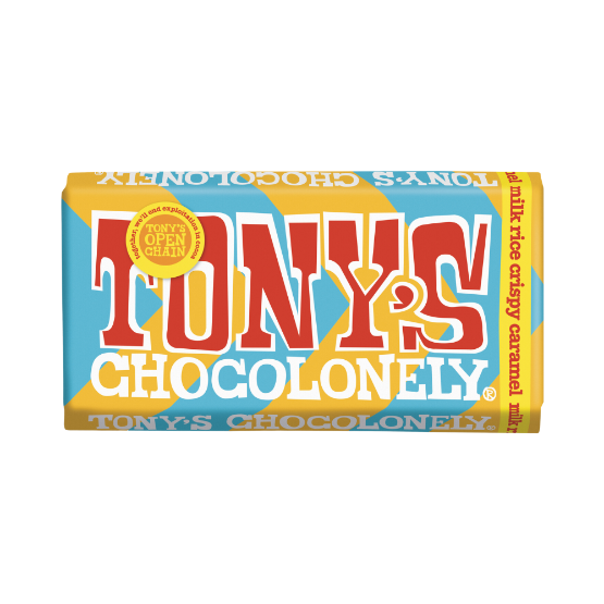 Tony's Cocolonely Milk Chocolate Caramel Rice Crisp