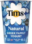 Tims Natural Greek Style Family Yogurt