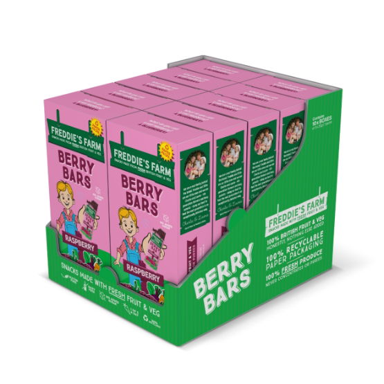 Freddie's Farm - Fruit Bars Raspberry (10 x 100g)