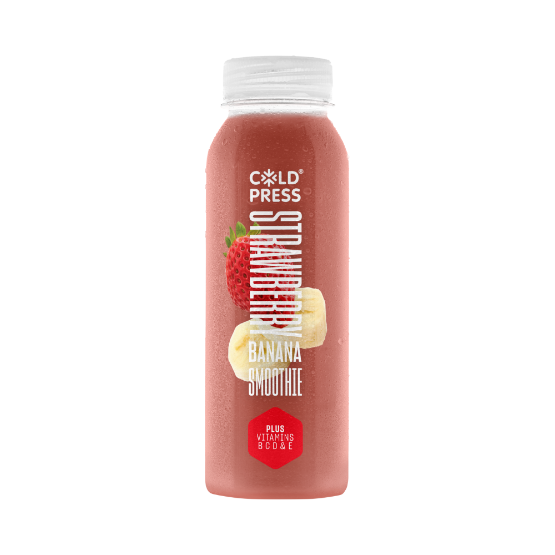 Cold Press Juices Strawberry & Banana Smoothie