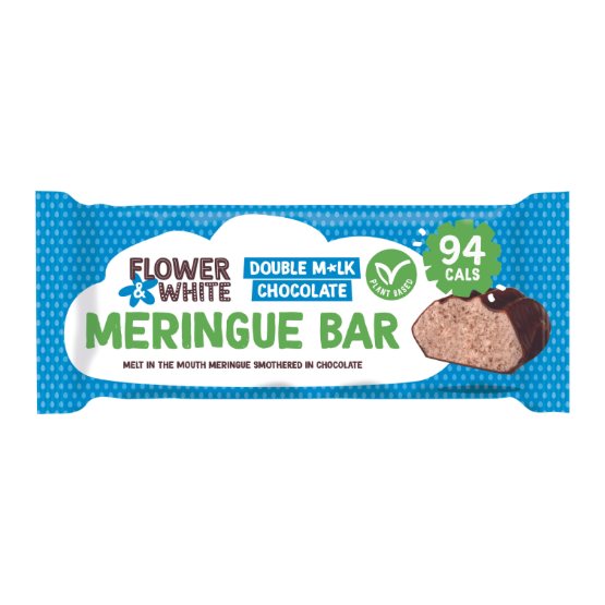 Flower & White - GF Vegan Double M*lk Choc Meringue Bar (12 x 20g)