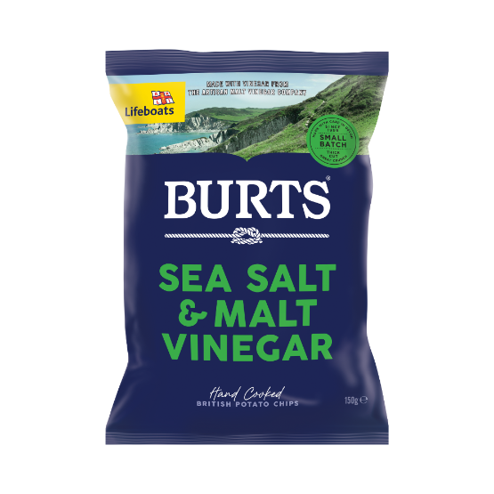 Burts Sea Salt and Malt Vinegar Crisps