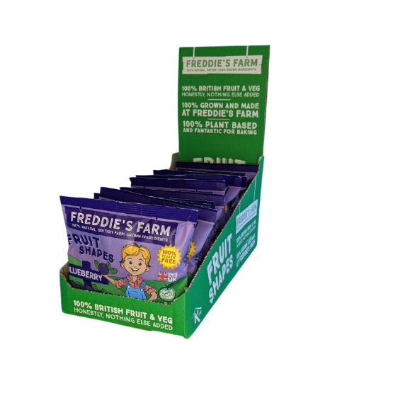 Freddie's Farm - GF Fruit Shapes Blueberry (16 x 20G)