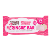 Flower & White - Raspberry Crumble Meringue Bar (12 x 20g) 