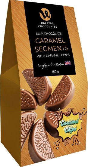 Walkers Chocolates Milk Chocolate Caramel Segments Caramel Chips