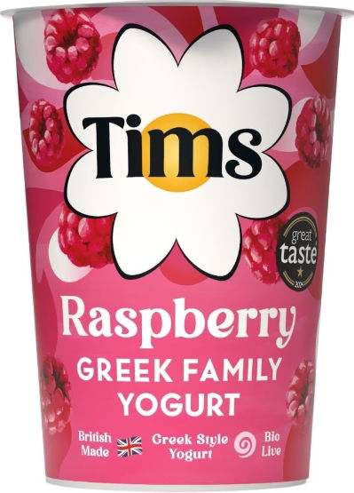 Tims Raspberry Greek Family Yogurt