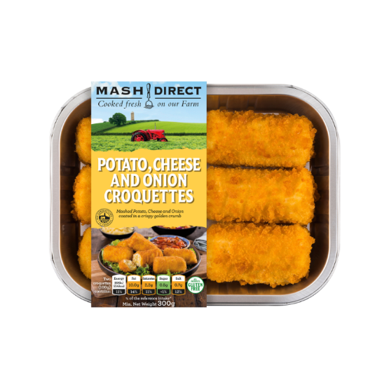 Mash Direct - Potato Cheese Onion Croquettes (6 x 300g) 