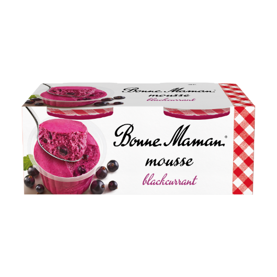 Bonne Maman Blackcurrant Mousse Twin Pot