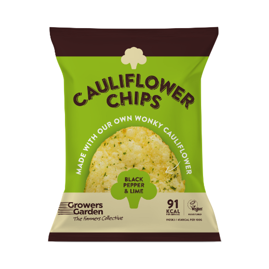 Growers Garden Black Pepper & Lime Cauliflower Crisps