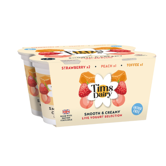 Tims Dairy - Live Yogurt Multipack (4 x 4 x 125g)