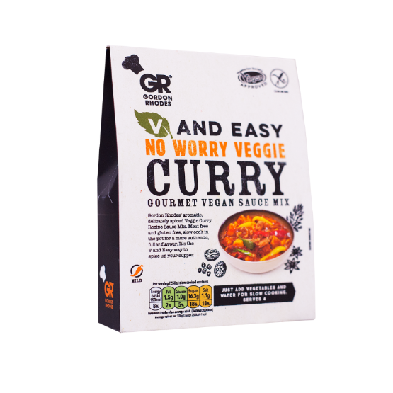 Gordon Rhodes - GF No Worry Veggie Curry (6 x 75g)