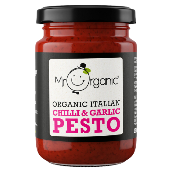 Mr Organic - Chilli & Garlic Pesto (6 x 130g)