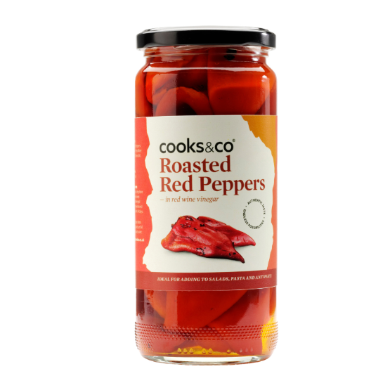 Cooks & Co - Roasted Red Peppers (6 x 460g)