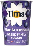 Tims Blackcurrant Greek Style Family Yogurt
