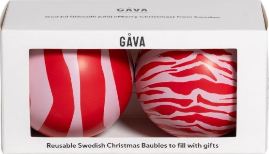 Gava Gifting Chocolate Truffle Filled Bauble Duo Lucia & Julia